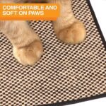 Neater Pets Jute Cat Litter Trapping Mat - Catches Spilled Litter Mess from Kitty Litter Box to Protect Floors, Soft on Cats Paws, Anti-Skid Backing, Easy to Clean, Checkered, 24" x 36" - Image 6