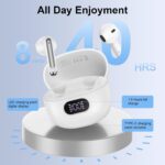 iPhone 17 Earbuds USB C Earphones Headphones Wireless Bluetooth Ear Buds for iPhone 16/16 Pro Max/16e/17 Pro Max, Samsung Galaxy S25 FE A36 A17 A16 S24 S23, LED Display HiFi Stereo Type C Earphone - Image 4