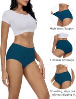 MIRITY Women's High Waist Cotton Underwear - Soft Full Coverage Briefs with Double-Layer Waistedband - Image 3
