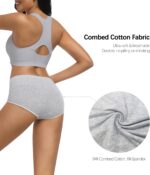MIRITY Women's High Waist Cotton Underwear - Soft Full Coverage Briefs with Double-Layer Waistedband - Image 4