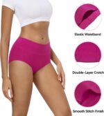 MIRITY Women's High Waist Cotton Underwear - Soft Full Coverage Briefs with Double-Layer Waistedband - Image 5