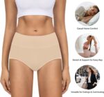 MIRITY Women's High Waist Cotton Underwear - Soft Full Coverage Briefs with Double-Layer Waistedband - Image 6