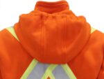 BOCOMAL FR Hoodies High Visibility 14oz Fleece Heavyweight Hi-vis Jackets Flame Resistant Reflective Hooded Sweatshirts - Image 3