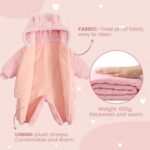 JiAmy Baby Snowsuit Winter Romper Hooded Boys Girls Jumpsuit Bear Thick Windproof Cap Infant Winter Clothes - Image 6