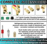 71Pcs HVAC Air Condition Repair Kit, HVAC Hose Gasket & HVACS Hose Seals Set, with Valve Core Remover Tool - 50 Rubber Seals, 10 Valves, 10 Valve Cores for Car Automotive AC System - Image 4