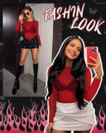 Women's Mesh Tops Sheer Long Sleeve Tee Shirts Bodycon See Through Blouse Clubwear - Image 6