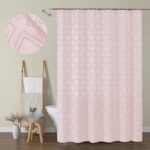 OWENIE Solid Blush Fabric Shower Curtain for Bathroom, Farmhouse Boho Shower Curtain- Soft Cloth & Hotel Spa Quality, Machine Washable Shower Curtains Sets with 12 Hooks, Grommets Top, 72Wx78L - Image 3