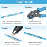 TICONN 120 PCS Heat Shrink Butt Connectors Kit, AWG 24 – 10 4 Sizes Butt Splice, Insulated Waterproof Electrical Marine Automotive Wire Crimp Terminals (120pcs) - Image 4