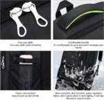 65L Hiking Backpack for Men Waterproof Expandable Travel Backpack Carry On Backpack Casual Daypack Large Rucksack for Camping Outdoor Sports Trekking (Black) - Image 4