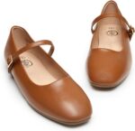 Trary Mary Jane Shoes Women, Ballet Flats Square Toe Ankle Strap Flats for Women, Adjustable Buckle Comfortable Dress Shoes - Image 4