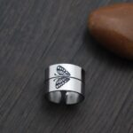 Eilygen Couple Gifts Pinky Promise Ring Set Adjustable Matching 2 Rings Anniversary Jewelry for Couple Best Friend Birthday Gifts - Image 6