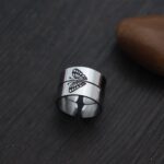 Eilygen Couple Gifts Pinky Promise Ring Set Adjustable Matching 2 Rings Anniversary Jewelry for Couple Best Friend Birthday Gifts - Image 8