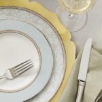 Lenox Dinnerware Set, Westmore 5-Piece Place Setting Set, Service for 1, Bone China Dinnerware, Dishwasher And Microwave Safe, Plate, Saucer, and Teacup, Kitchen and Dining (White/Blue, 5 Piece) - Image 5