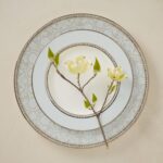 Lenox Dinnerware Set, Westmore 5-Piece Place Setting Set, Service for 1, Bone China Dinnerware, Dishwasher And Microwave Safe, Plate, Saucer, and Teacup, Kitchen and Dining (White/Blue, 5 Piece) - Image 8