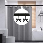 12 Pcs Black Bow Shower Curtain Hooks, Black Shower Curtain Hooks for Bathroom Decorative, Cute and Mysterious，Rust-Resistant Hook - Image 3