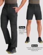 Pioneer Camp Mens Convertible Hiking Pants Quick-Dry Water-Resistant Lightweight Zip-Off Outdoor Cargo Pants Fishing Travel - Image 6
