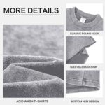 Mens Cotton Sleeveless Tank Tops Cut Off Muscle Gym T Shirts Running Beach Loose Fit Tees - Image 6
