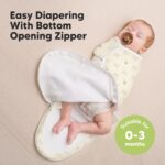Baby Swaddle Sleep Sacks with Zipper - 3-Pack Swaddles for Newborns 0-3 Months, Infant, Baby Girls, Boys, Soft & Durable Newborn Sleep Sack, Easy Diaper Change Swaddling Blanket (Bumble Bear, OS) - Image 3