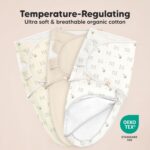 Baby Swaddle Sleep Sacks with Zipper - 3-Pack Swaddles for Newborns 0-3 Months, Infant, Baby Girls, Boys, Soft & Durable Newborn Sleep Sack, Easy Diaper Change Swaddling Blanket (Bumble Bear, OS) - Image 6
