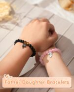 Father Daughter Matching Heart Bracelets- Fathers' Day, Birthday, Back to School, Christmas Gifts - Image 3