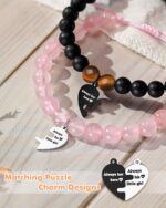 Father Daughter Matching Heart Bracelets- Fathers' Day, Birthday, Back to School, Christmas Gifts - Image 4