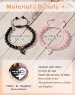 Father Daughter Matching Heart Bracelets- Fathers' Day, Birthday, Back to School, Christmas Gifts - Image 5