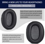 Replacement XB900N Ear Pads for Sony WH-XB900N Headphones, Ear Cushion Pads with Protein Leather and Memory Foam Repair Part, Black - Image 5