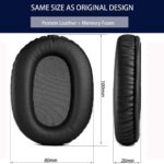 Replacement XB900N Ear Pads for Sony WH-XB900N Headphones, Ear Cushion Pads with Protein Leather and Memory Foam Repair Part, Black - Image 6