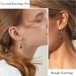 Kesaplan Dangle Earrings for Women Trendy Crystal Lightweight Colorful Gemstone Earrings Drop Healing Stone Beaded Earring Jewelry Gifts for Women Mother’s Day Christmas Birthday Party - Image 4