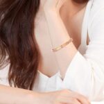 Love Bracelets Stainless Steel friendship Bracelet Cubic Zircon Filled Gold and Silver Female Women Mother's Day Valentine's Day Wedding Couple and Birthday Gift - Image 3