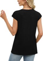 WIHOLL Tank Tops for Women Summer Shirts V Neck T-Shirts Beach Vacation Clothe Boho Sleeveless Basic Tees Fashion Clothing - Image 5