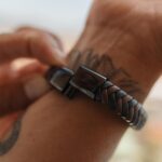 SERASAR | Premium Bracelet for Men in Genuine Black & Brown Leather | Magnetic Stainless Steel Clasp | Jewelry Box Included | Great Gift Idea - Image 5