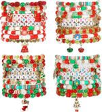 40Pcs Stackable Friendship Bracelets Set, Boho Stretch Bracelets for Women, Elastic Layering Bracelet Bulk for Jewelry Gift Party Favors Supplies - Image 2