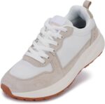 BRONAX Womens Wide Toe Box Athletic Casual Shoes | Suede-Detail Classic Design Sneakers - Image 2