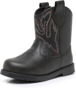 Blikcon Toddler Cowboy Boots for Boys Girls Baby Infant Cowgirl Boots Round Toe All Seasons 6-36 Months (Infant/Toddler) - Image 2