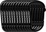 Carabiner Clip - Heavy Duty Carabiners 800lbs-13KN (2922 lbs) Carabeaner D Ring Shape,Key Chain Clip Hook,Keychain Clip,Multipurpose for Camping, Hiking,Backpacking or Other Outdoor Activities. - Image 2
