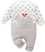 Cute Baby Girl Clothes Footless Onesie Long Sleeve Outfit Jumpsuit Infant 100% Cotton Romper - Image 2