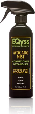 EQyss Avocado Mist Pet Spray Conditioner - Shines, Conditions, and Reduces Shedding, Weightless Leave in Spray - for Dogs, Cats, Puppies - Oil and Silicone Free, pH Balanced, USA Made - Image 2