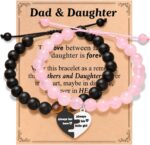 Father Daughter Matching Heart Bracelets- Fathers' Day, Birthday, Back to School, Christmas Gifts - Image 2