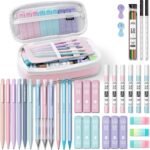 Four Candies 36PCS Aesthetic School Supplies, Mechanical Pencils 0.5mm, 0.7mm, 0.9mm & 2.0mm with 624PCS Lead Refills, Cute Mechanical Pencils for Writing, Drawing & Drafting (Pink) - Image 2