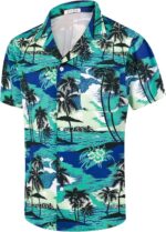Hawaiian Shirts for Men Casual Beach Summer Shirt Floral Button Down Tropical Holiday Short Sleeve Shirts - Image 2