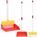 Kids Cleaning Toy Set Toddlers Broom Dust Pan Set for Housekeeping Pretend Play Cleaning Set, Cleaning Toys Gift for Toddlers Girls Boys Age 3-6 Years Old (2PCS - Red and Yellow Set) - Image 2