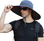 Leotruny Super Wide Brim Bucket Hat UPF50+ Waterproof Sun Hat for Fishing Hiking Camping - Image 2