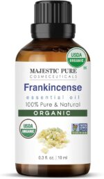 Majestic Pure Organic Frankincense Essential Oil - 100% Pure Frankincense Oil for Pain Relief, Skin Care, Hair Care & Aromatherapy, Premium Grade for Diffuser & Oil Diffuser - 0.3 fl oz - Image 2
