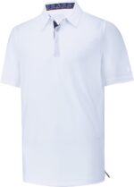 Mens Polo Shirts Short Sleeve Casual Solid Stylish Dry Fit Performance Designed Collared Golf Polo Shirts for Men - Image 2