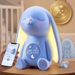 Mom's Choice Awards丨Bunny White Noise Sound Machine Baby for Sleep- AI Cry Detection, 100 Soothing Sounds, 5-Year APP Access Included, Easter Gifts for Baby, Night Light & Sleep Trainer, New Mom Gift - Image 2