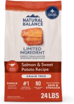 Natural Balance Limited Ingredient Adult Grain-Free Dry Dog Food, Salmon & Sweet Potato Recipe, Single Protein, Sensitive Stomach & Skin Support that is Vet Recommended, 24lb (Pk of 1) - Image 2