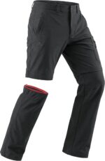 Pioneer Camp Mens Convertible Hiking Pants Quick-Dry Water-Resistant Lightweight Zip-Off Outdoor Cargo Pants Fishing Travel - Image 2