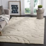 SAFAVIEH Florida Shag Collection Area Rug - 8'6" x 12', Creme & Creme, Scroll Design, Non-Shedding & Easy Care, 1.2-inch Thick Ideal for High Traffic Areas in Living Room, Bedroom (SG468-1111) - Image 2