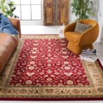 SAFAVIEH Lyndhurst Collection Area Rug - 9' x 12', Red & Ivory, Traditional Oriental Design, Non-Shedding & Easy Care, Ideal for High Traffic Areas in Living Room, Bedroom (LNH312A) - Image 2